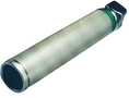 HF1: Green Spec. Battery Handle for Fiber Optic Laryngoscope Blade, Size-C/Medium Halogen Lamp Brass, Chrome Plated